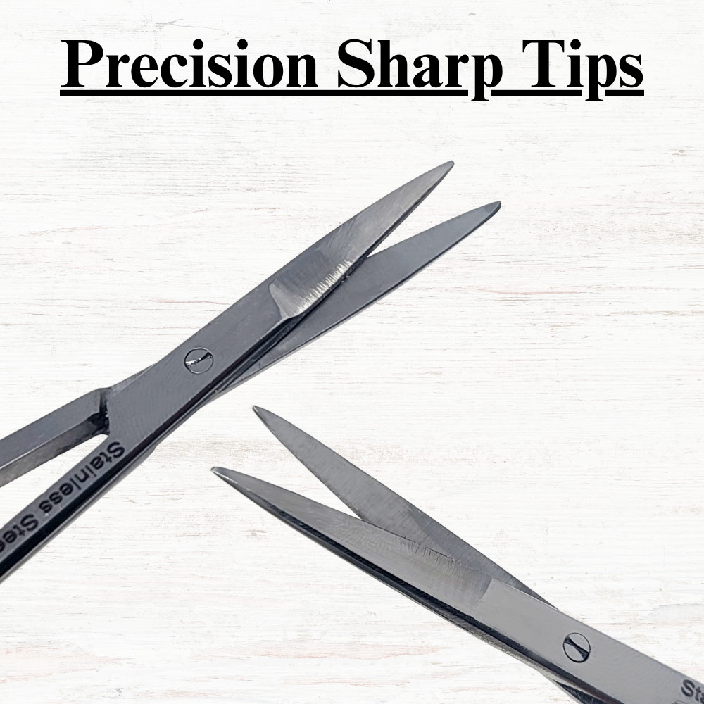 4.5" Stainless Steel Micro IRIS Scissors with Sharp Tips for Lab Dissection Use