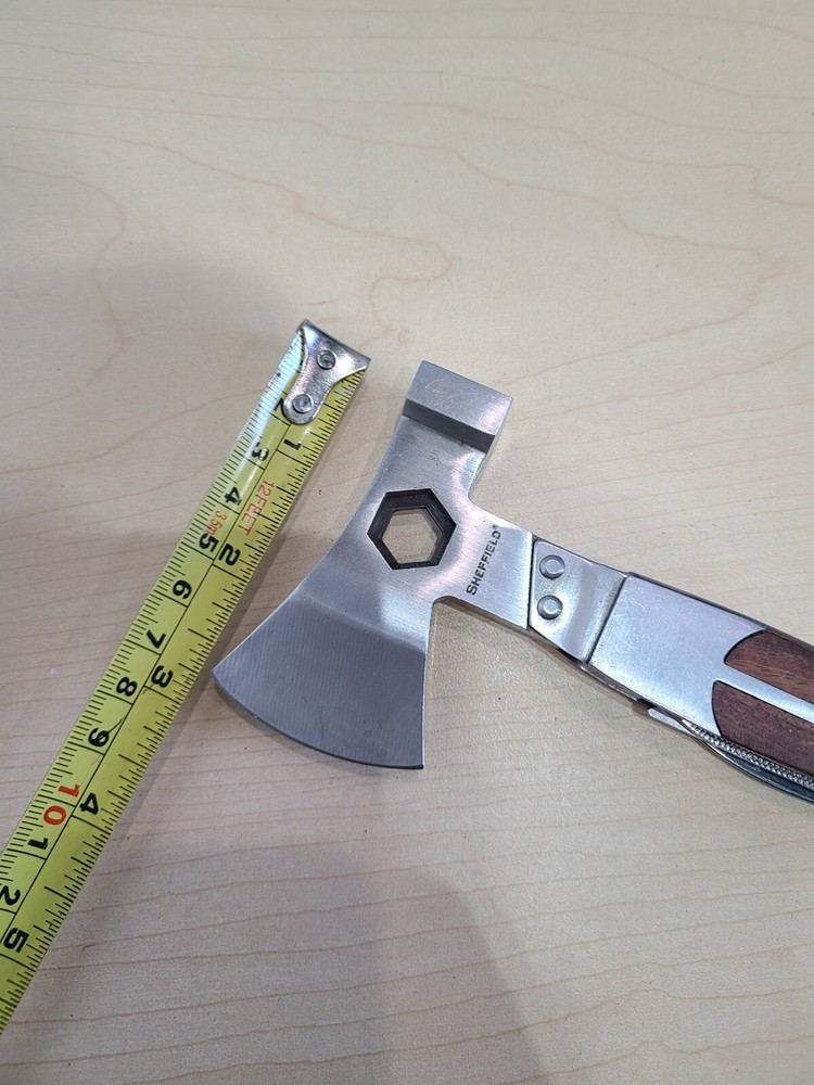Sheffield Camper Axe-Head Multi Tool, Axe, Hammer, Screwdriver, etc...