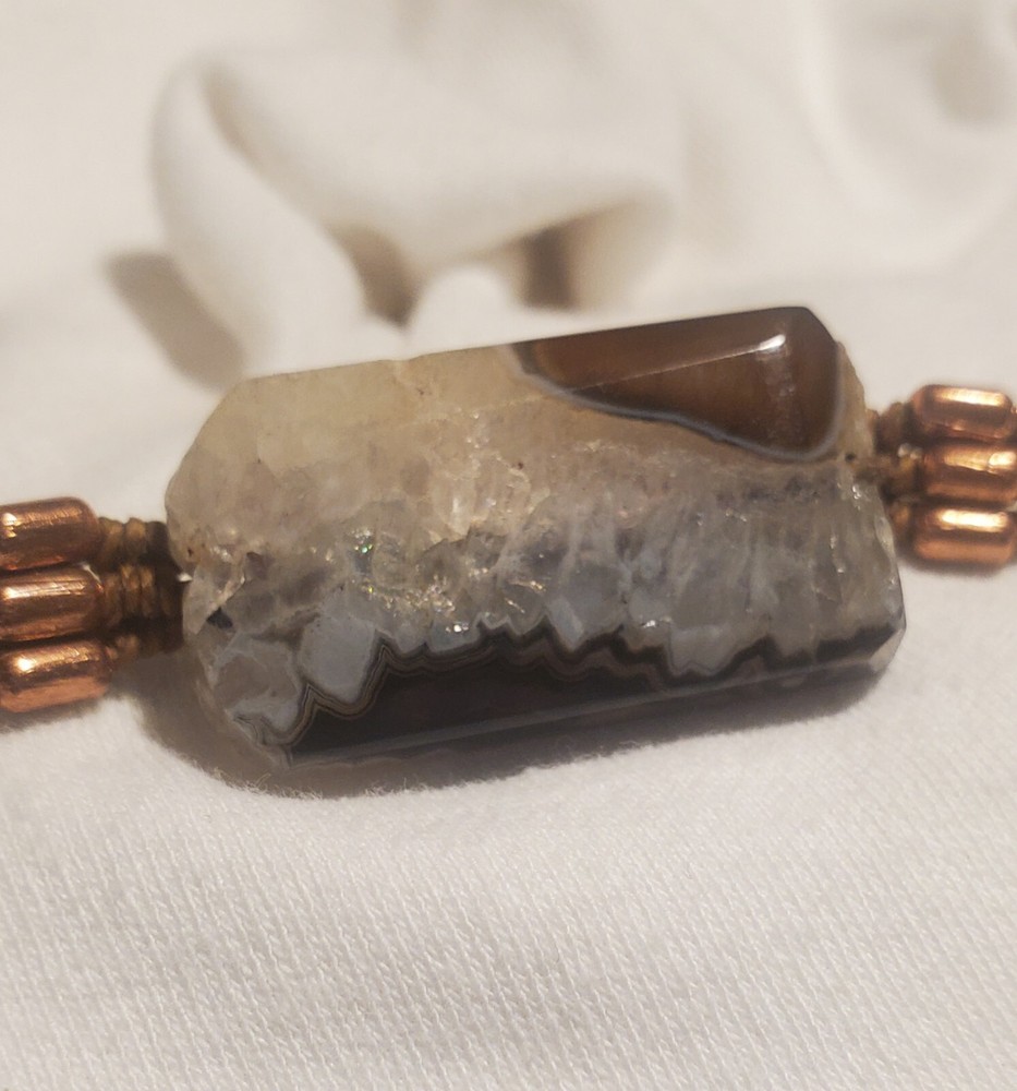 Copper  & Agate  Bracelet