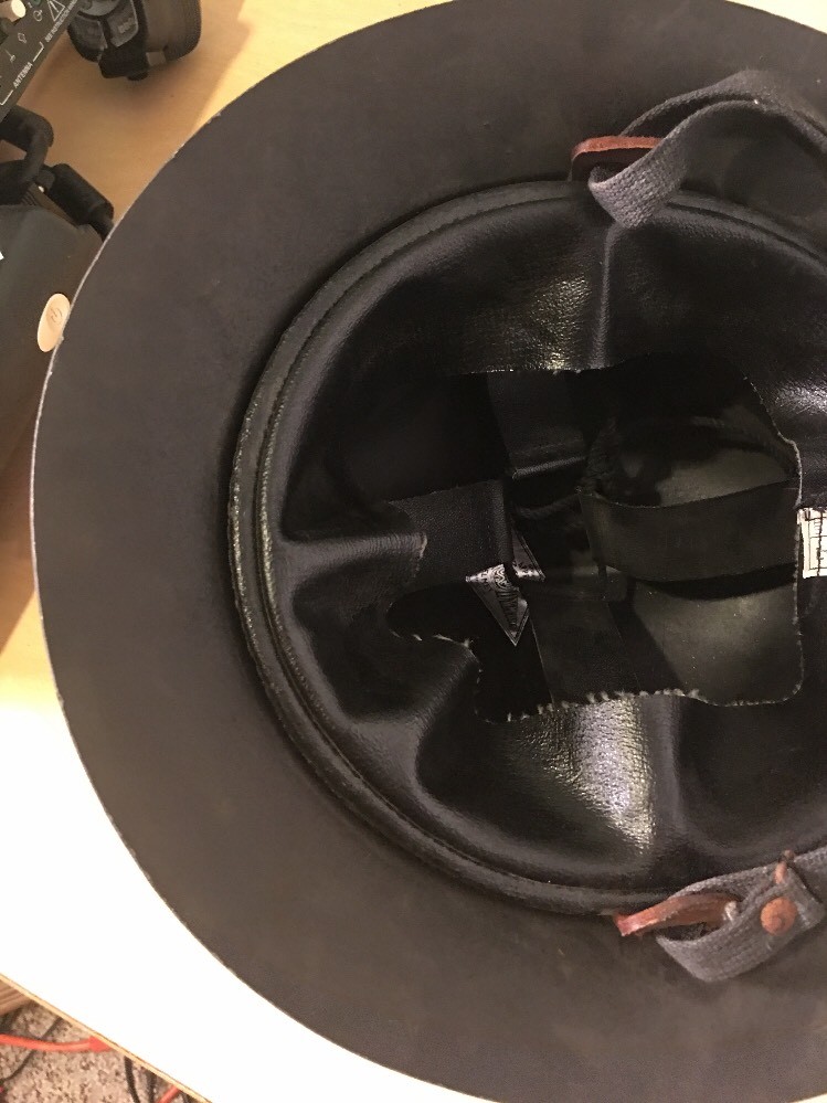 EARLY 1930s HARDHAT CBM Co. Black Dymond Hard Hat Antique Mine Mining Helmet