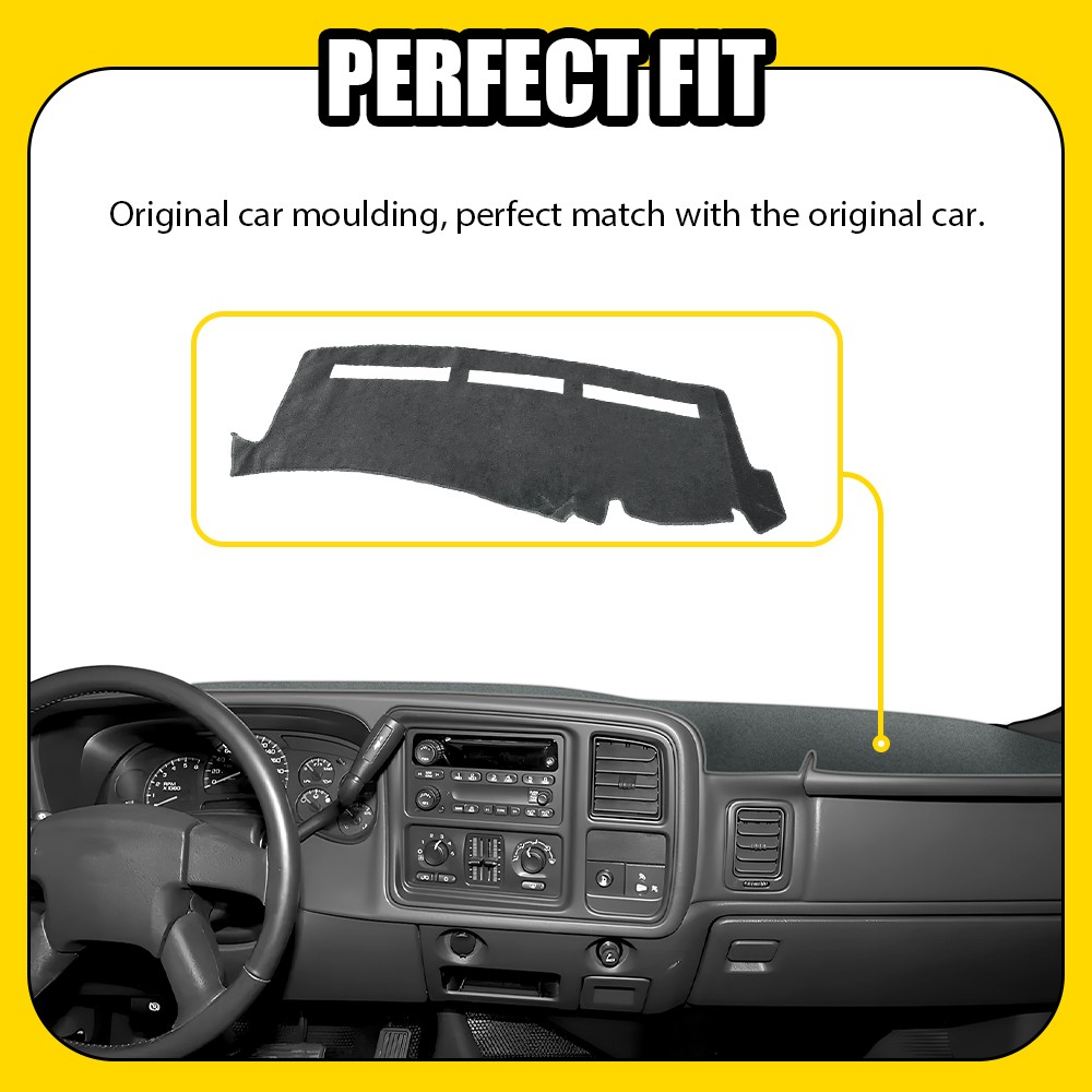 Car Cover Dashmat Dashboard Mat Pad For 2001-06 Chevrolet Avalanche Accessories