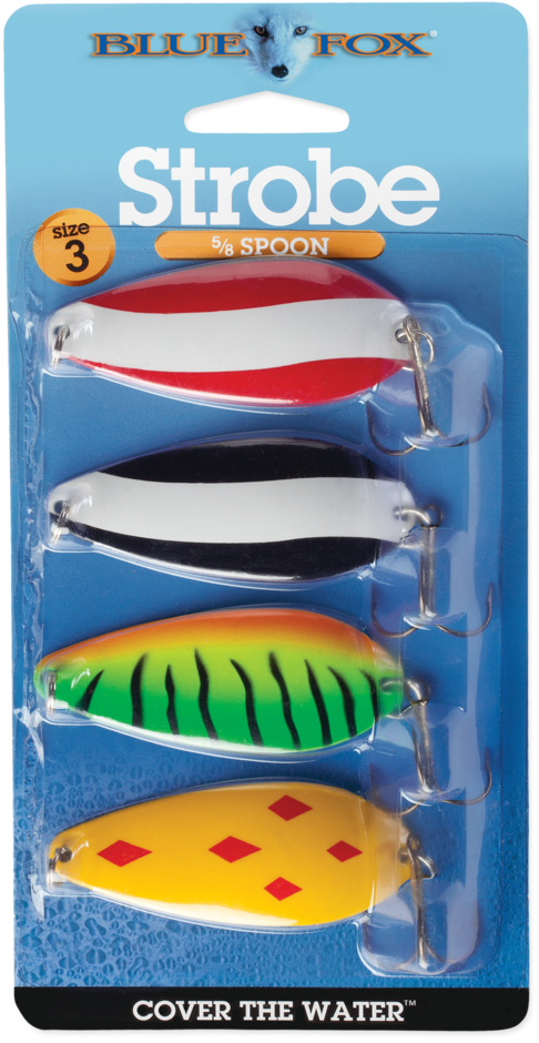 BLUE FOX SSP2K5 STROBE SPOON KIT 3/8OZ FREE SHIPPING WITHIN US