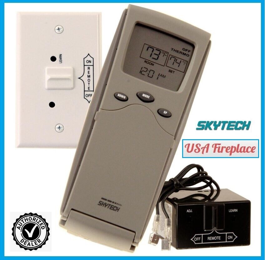 SKYTECH SKY-3301 Fireplace Remote Control with Timer/Thermostat FREE USA SHIP!
