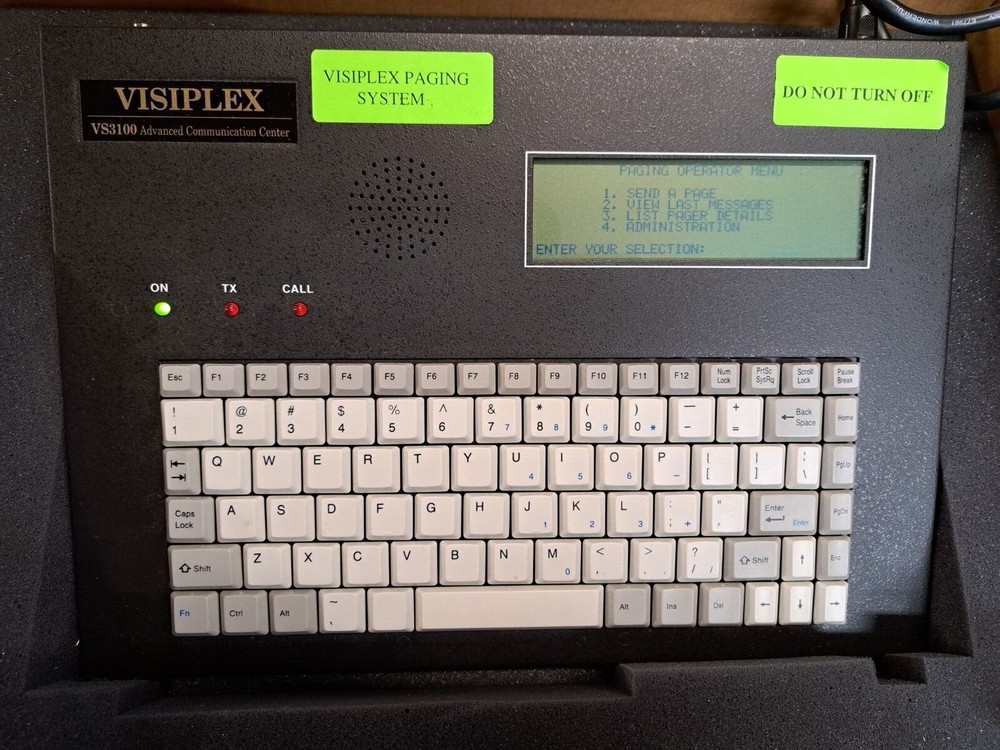 Visiplex VS3100 Wireless Paging System, New Old Stock, Instruction Book,