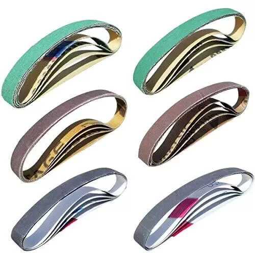 24 Pcs 1/2" X 10" Replacement Belt Kit for Work Sharp Combo Knife Sharpener (Mod