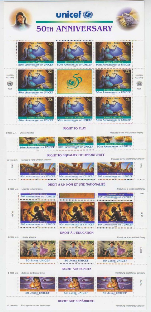 B4472: UN #688-9, Gen #294-5, Vienna #210-11; CV $65