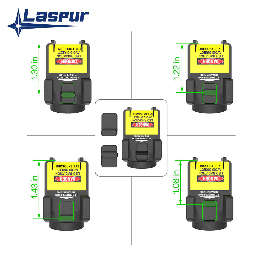 Laspur Sub Compact gun Light 500 High Lumen Rechargeable Battery