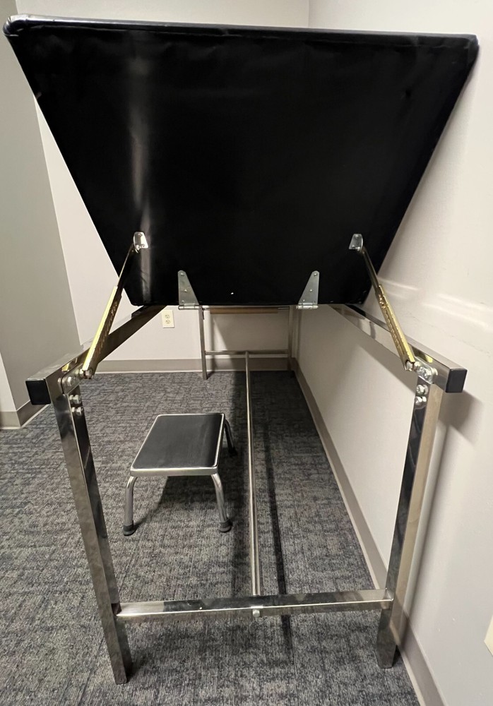 Black Medical Exam Table