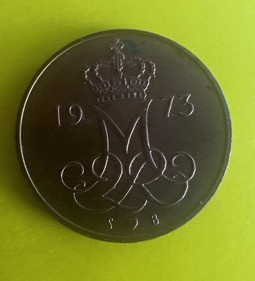 1973 Denmark 5 Ore - World Coin
