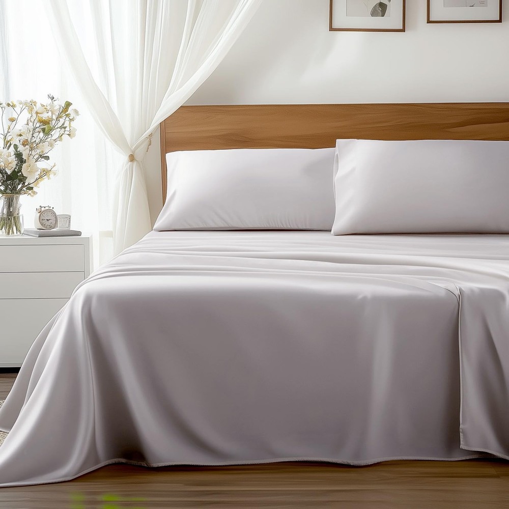 Viscose Derived from , Soft Cooling Bedding with Silky Smooth Finish,16" Deep...