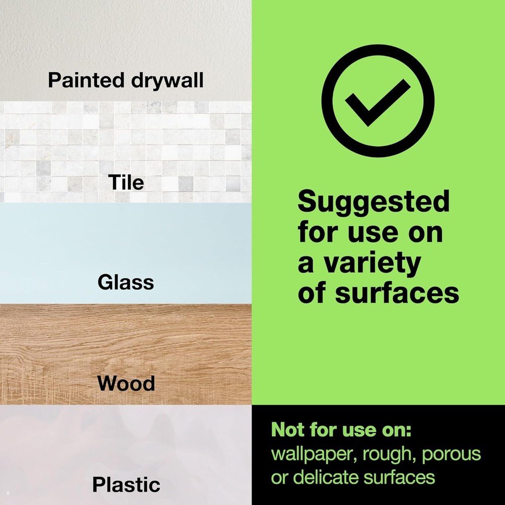 FrogTape reMOVEables Heavy Duty Adhesive Wall Hooks, No Damage, Easy to White