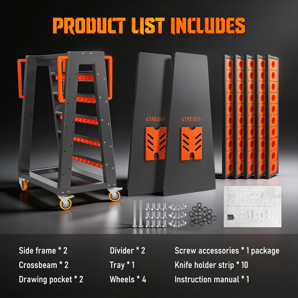 CNC Tool Storage Racks Movable can be Install CAT40-100CAP strong load-bearing
