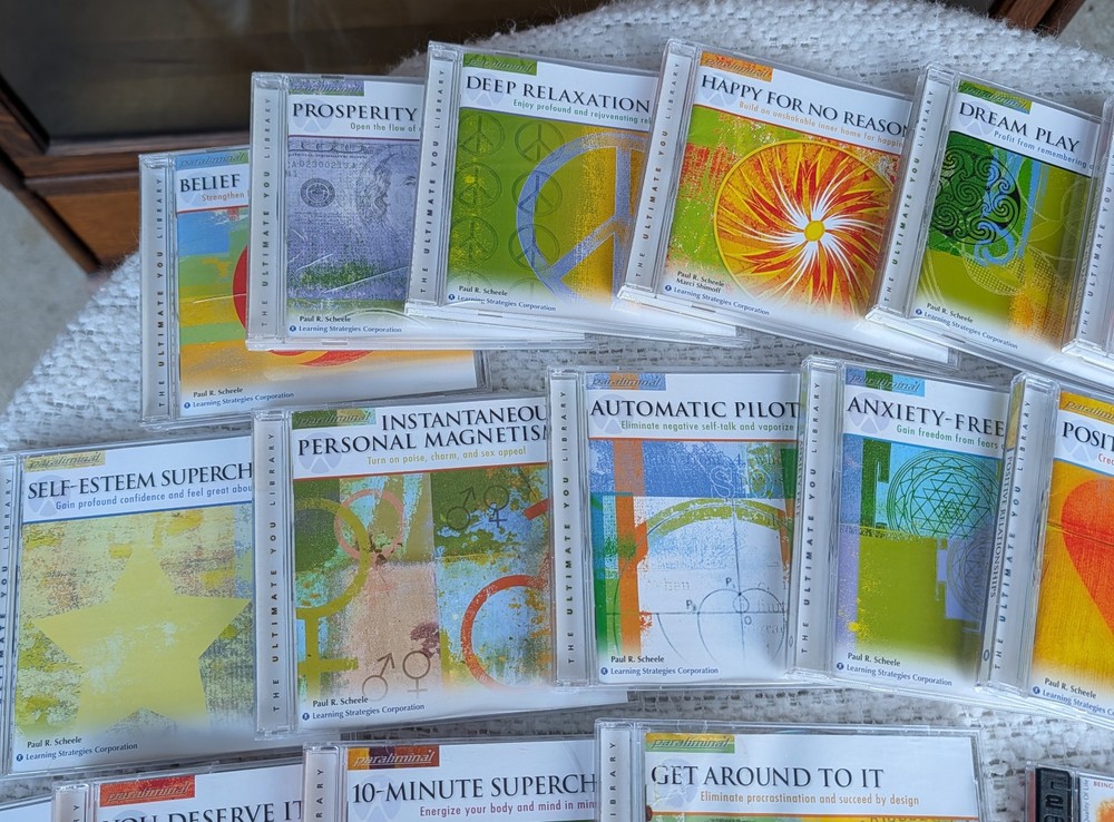 23 Paul R Scheele Paraliminal & Sonic Access CDs + 2 Nicki Scully Oracle CDs