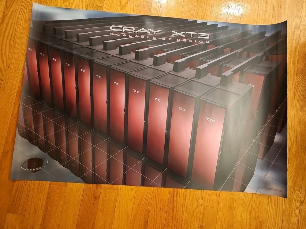 Cray Supercomputer Poster 36"x24" Cray XT3