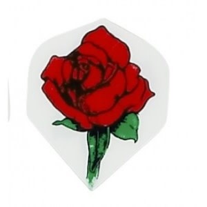 Red Rose Standard Poly Royal Hard Dart Flight