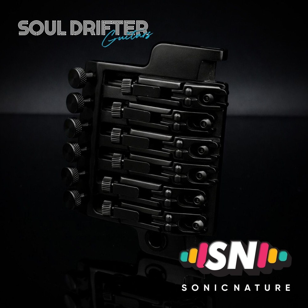 Sonic Nature GR5 Titanium Bridge Hardware Pack for Ibanez Edge - Black