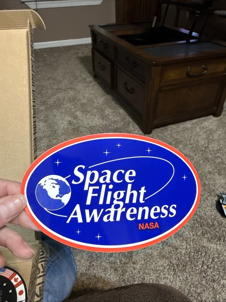 NASA Space Flight Awareness Vinyl Sticker  6” Long