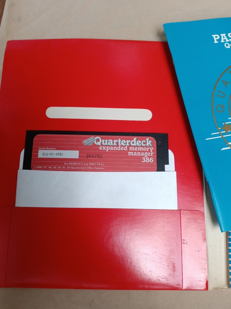 Quarterdeck QEMM 386 Expanded Memory Manager 6.0 5.25"