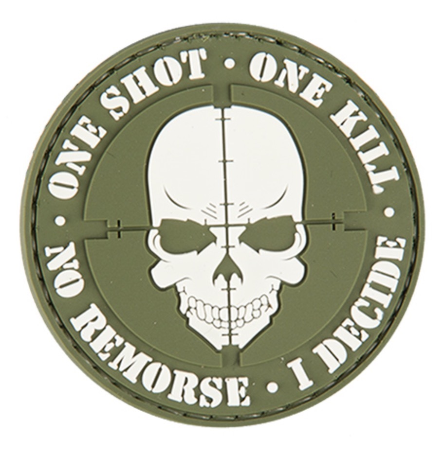 AC-130E: Lancer Tactical "ONE SHOT, ONE KILL" PVC PATCH (OD)