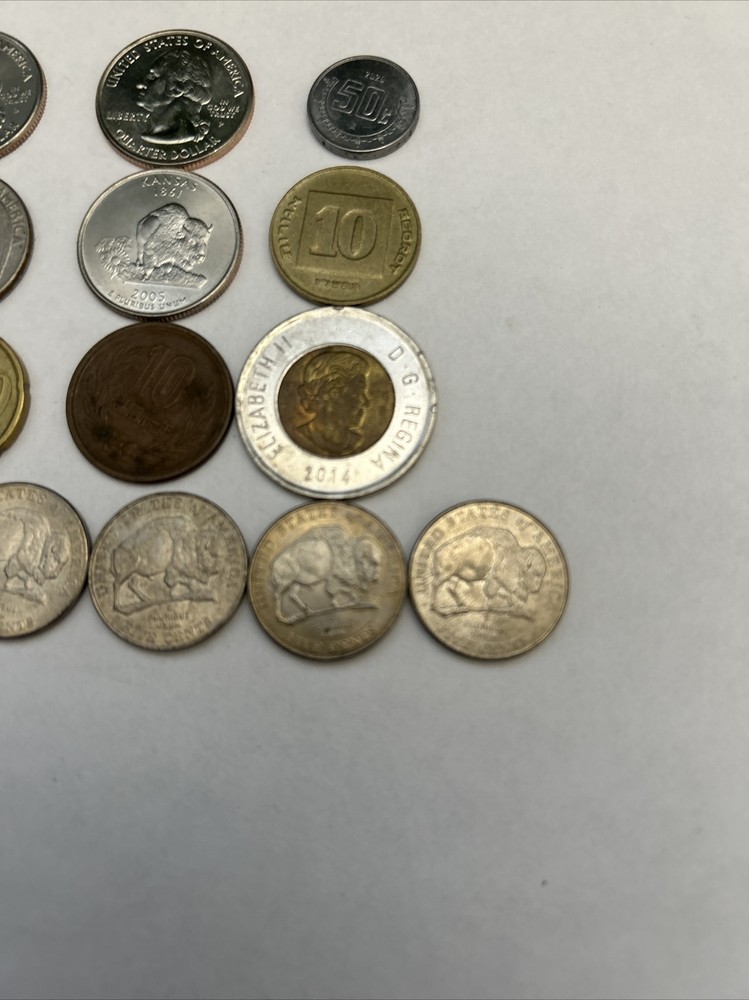 lote de monedas del mundo