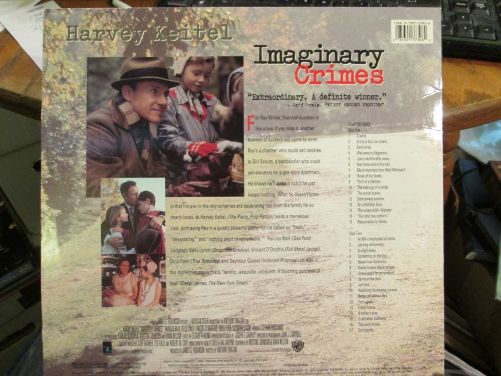 Imaginary Crimes - Extended Play Edition (Laserdisc)