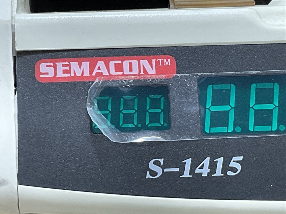 Semacon S-1415 Bill Counting Machine / As Is / MAR-875