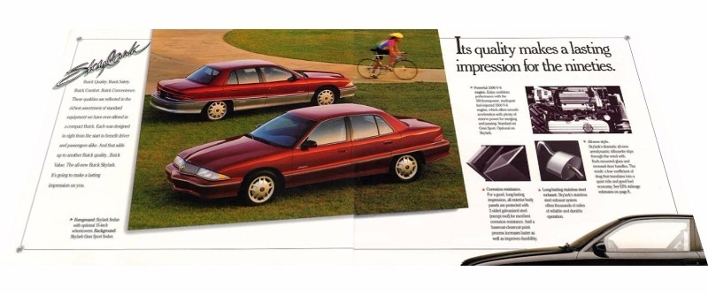 1992 Buick Skylark 10-page Original Car Sales Brochure Catalog