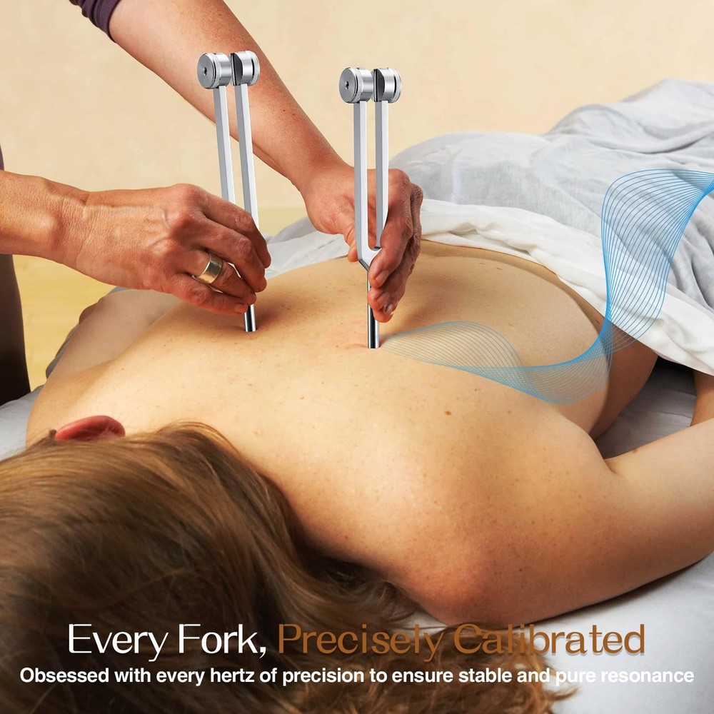Sound Healing Tuning Fork Set Tuning Forks for Chakra Alignment & Stress Rel...