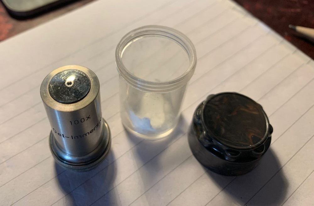 Unbranded Microscope Objective Lens - 100x Magnification Oil Immersion