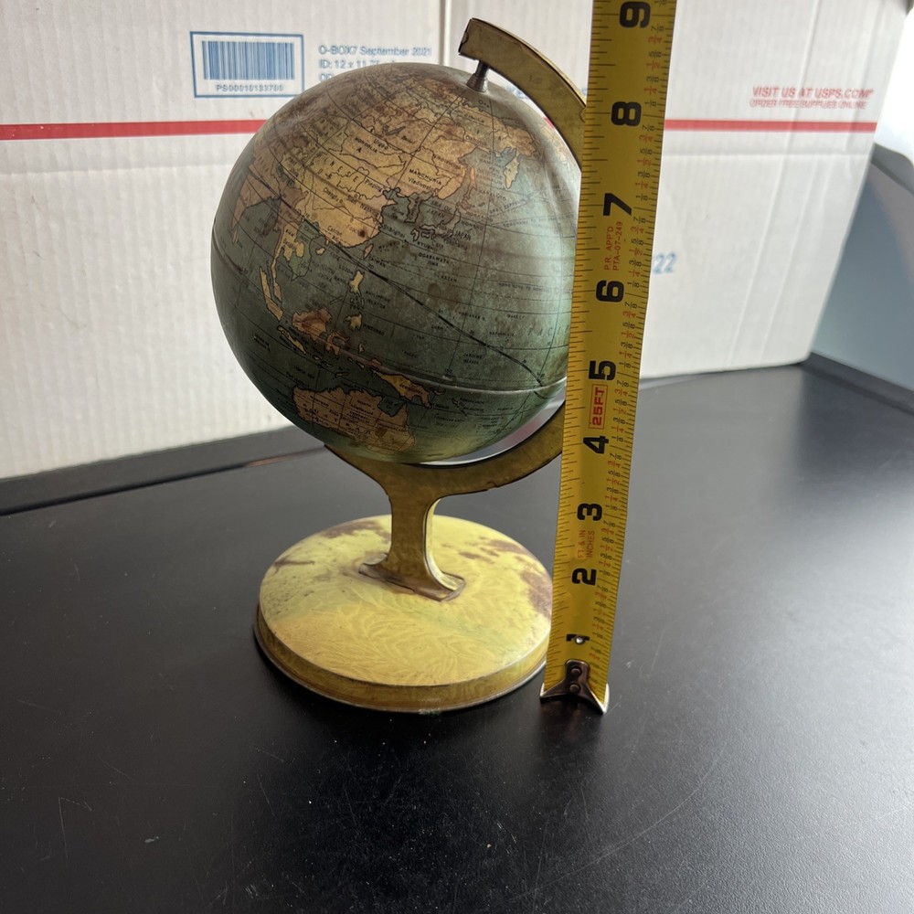 J. Chein & Co. World Globe Rotating VTG
