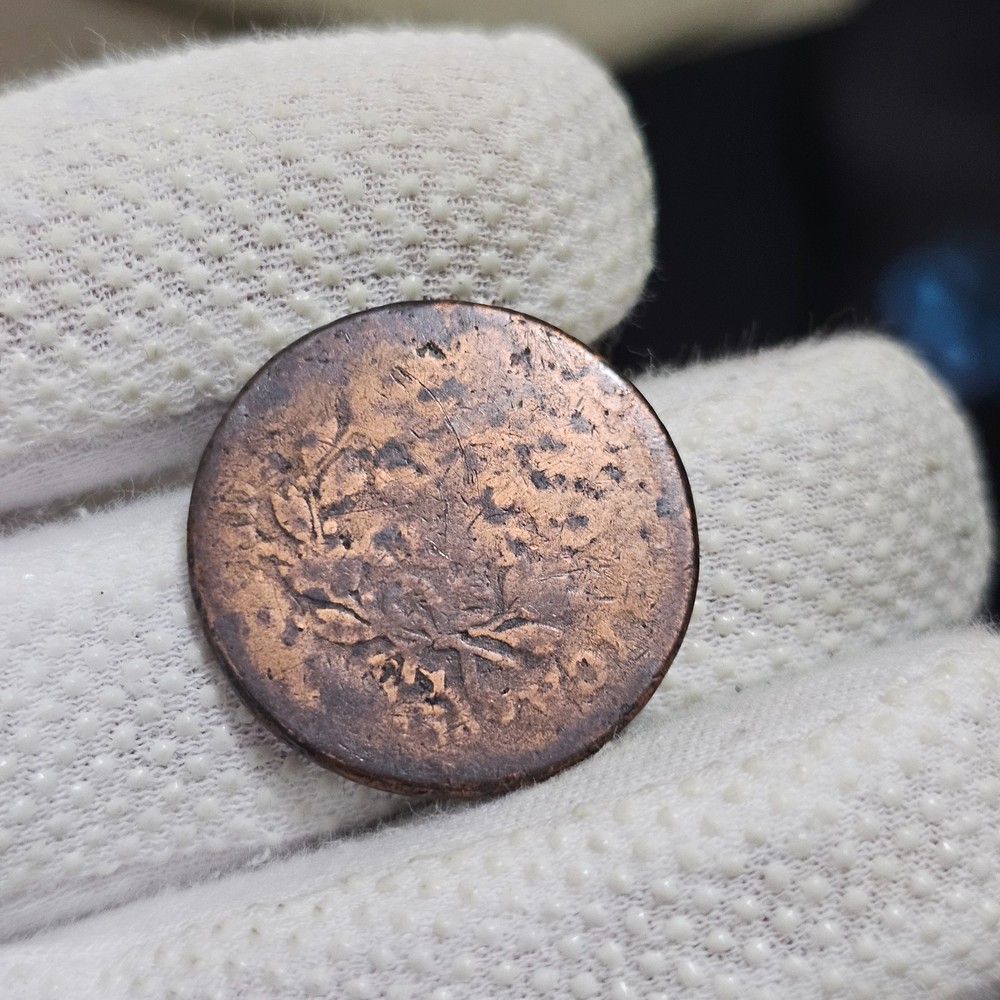 1798 Draped Bust Large Cent S-166 Neat Reverse Die Crack