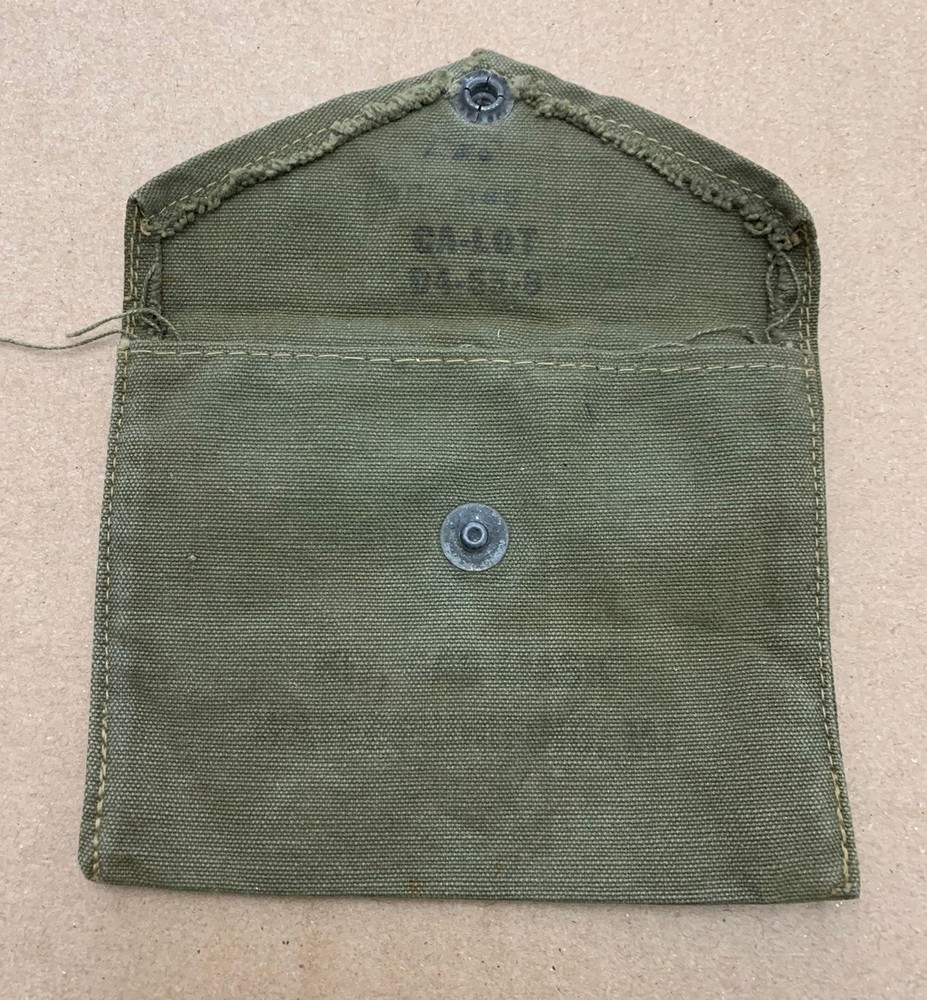 Original WWII US Gas Mask Waterproofing Kit M1 Pouch