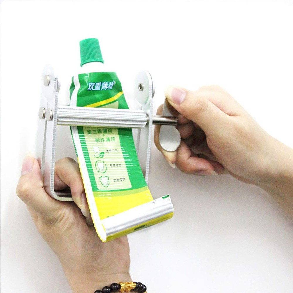 Toothpaste Squeezer, Metal Tube Squeezer Paint Wringer Silver