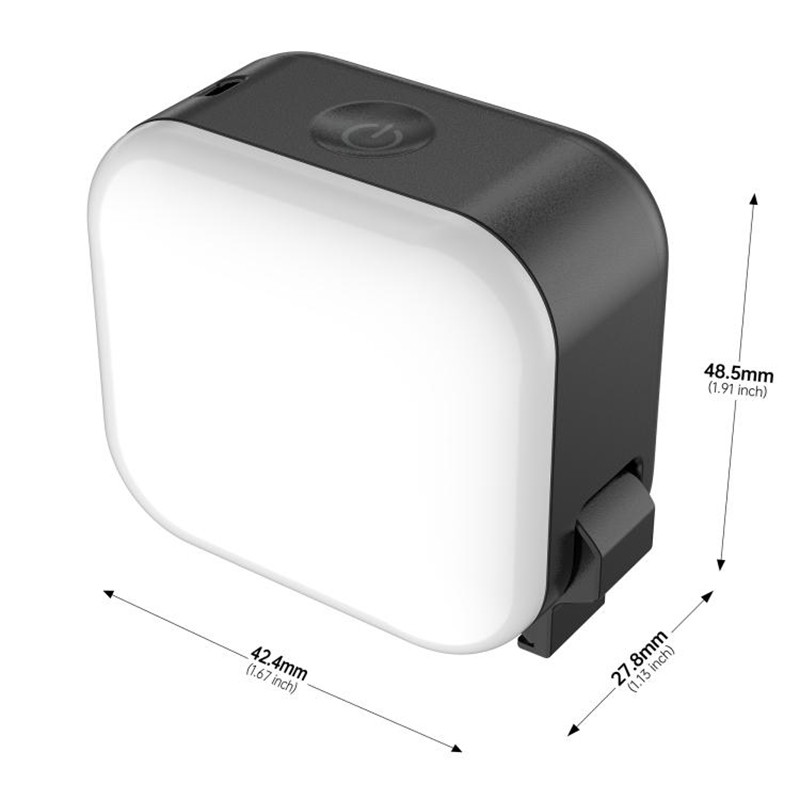 For DJI Osmo Action 6 / 5 Pro / 4 / 3 STARTRC Small Cube Fill Light