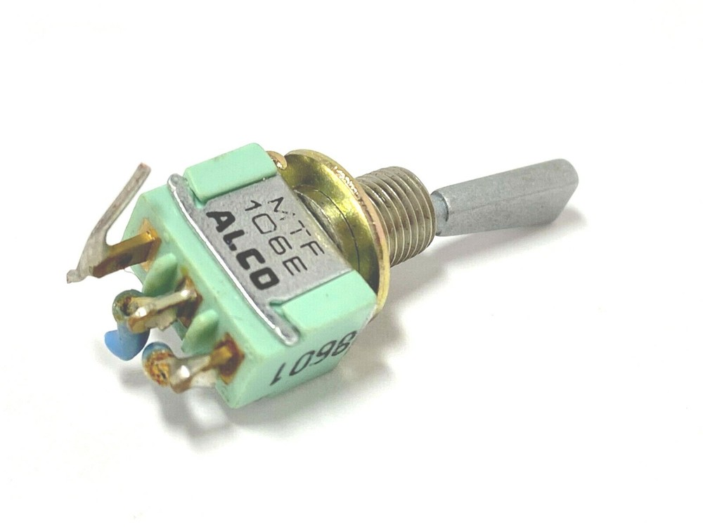 Alco MTF 106E 3 Position Paddle Toggle Switch 6A 125V 3A 250V 5/16" Thread