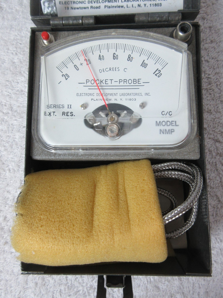 Pyrometer Pocket Probe, Electronic Development Laboratories Inc - Centigrade