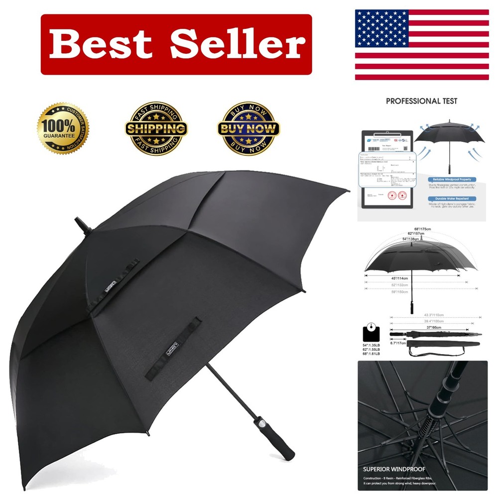 Ultimate 72-Inch Golf Umbrella: Automatic Open, Windproof & Waterproof Design
