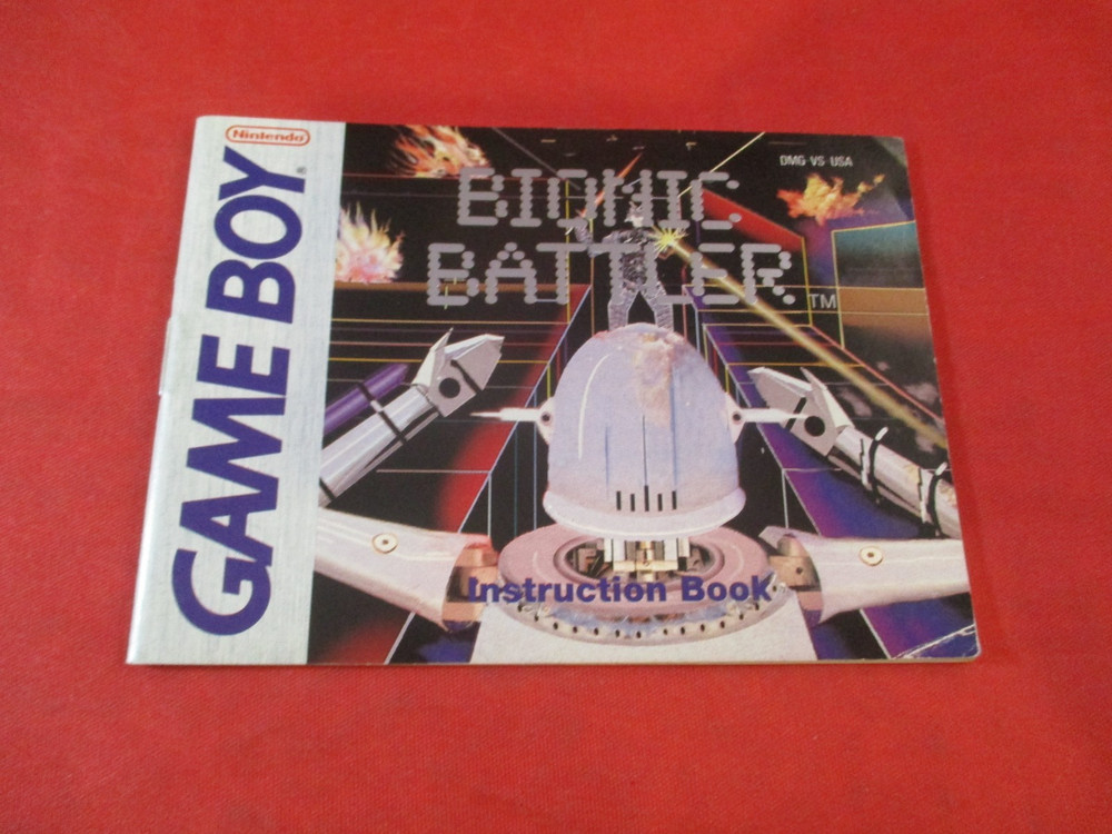 Bionic Battler Nintendo Game Boy Instruction Manual Booklet ONLY
