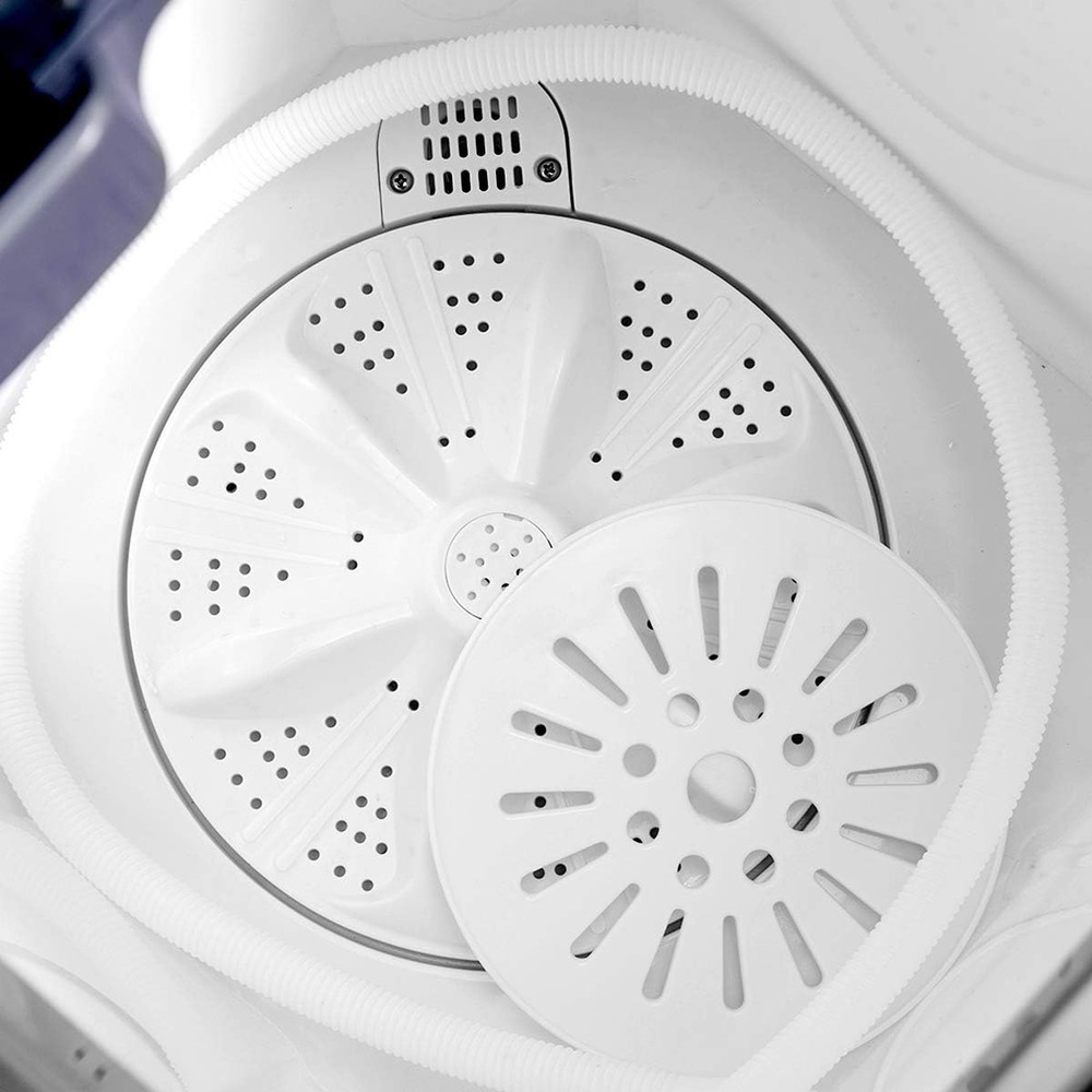 Compact 20Lbs Portable Washer & Spinner Combo for Apartments & RVs - Gray/White