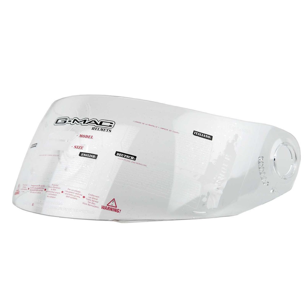 G-Mac Clear Anti Scratch Visor fits; Axis Evo & Mida Delta Helmet
