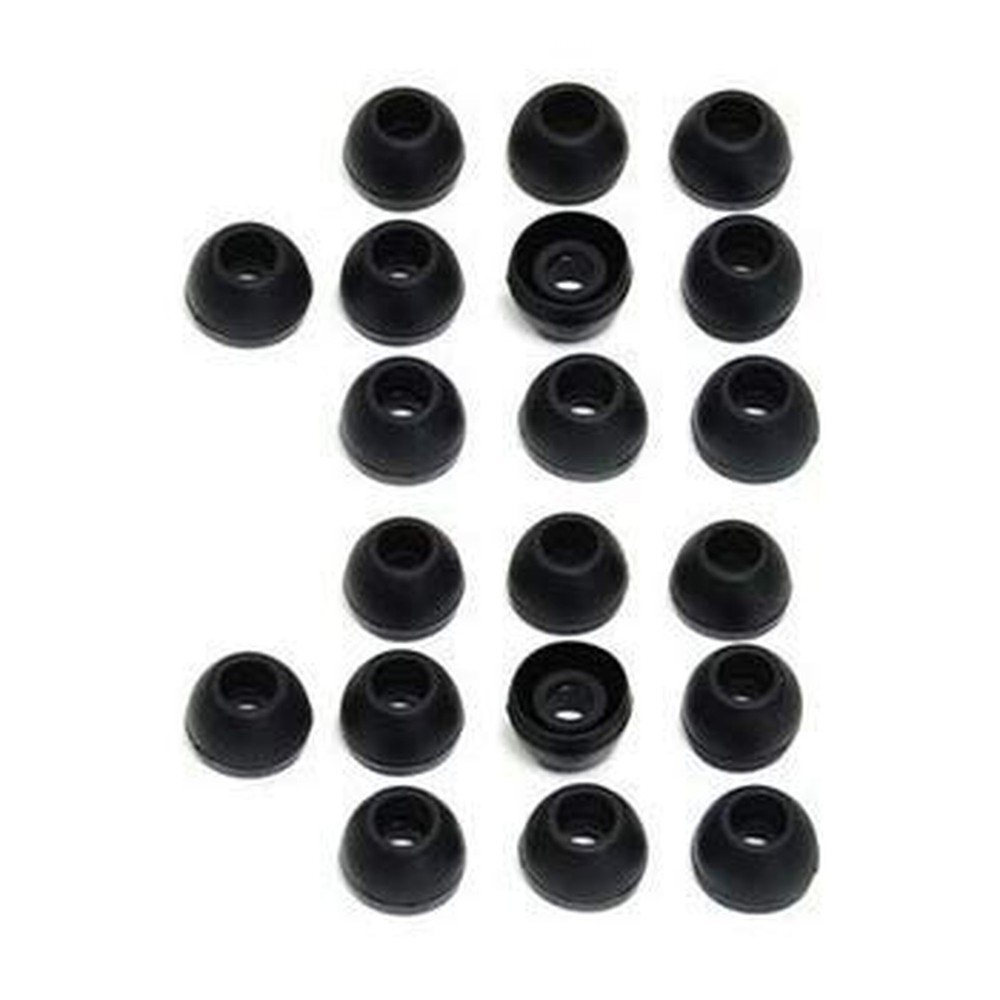 10 Pairs Small Silicone Replacement Earbud Tips (Black)