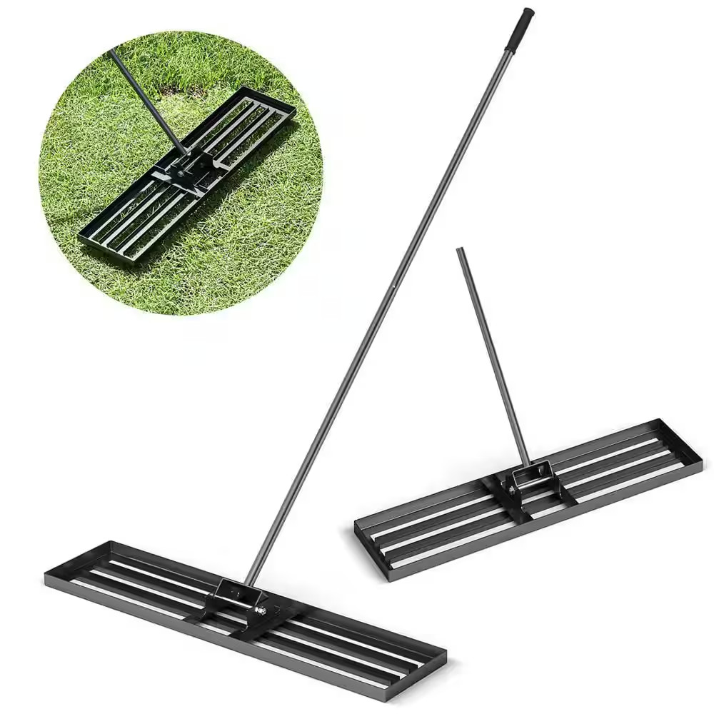 Lawn Leveling Rake 67 In. X 42 In. X 10 In. Heavy Duty Level Lawn Tool for Garde