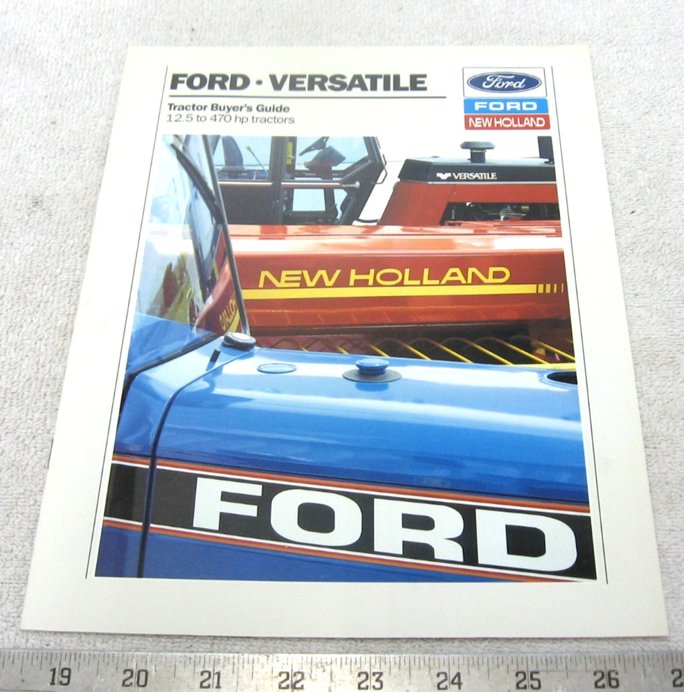 VINTAGE FORD VERSATILE TRACTOR BUYERS GUIDE 12.5 HP-470HP BROCHURE TW35 846 876