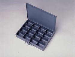 Durham 16-Compartment Extra Drawer Metal Case Storage Box - 209-95