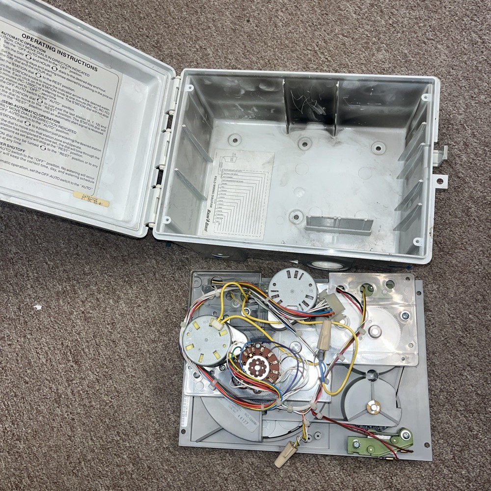 Rain Bird RC-1260Bi Automatic Sprinkler Controller Panel (Tested Working Parts)
