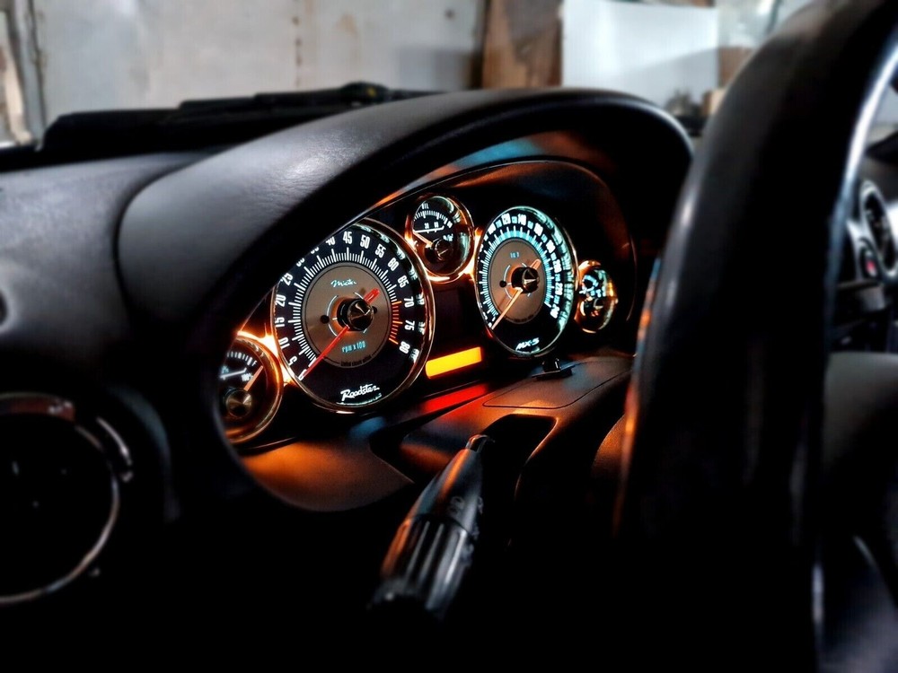 Mazda MX-5 Classic Glow Gauge Plasma Dials Speedometer Shift Indicators Mp