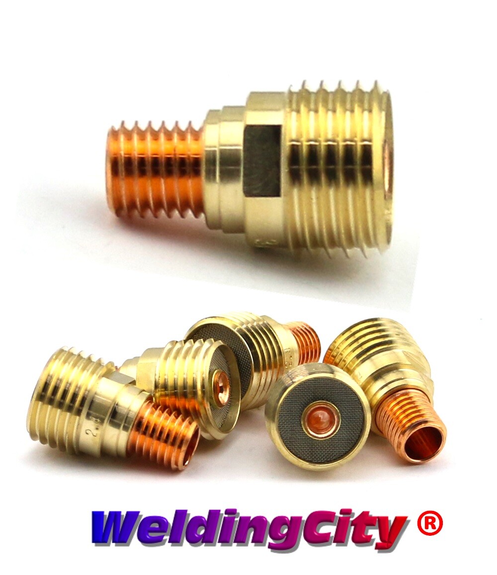 WeldingCity® 5-pk Gas Lens Collet Body 45V45 1/8" for TIG Welding Torch 9/20/25