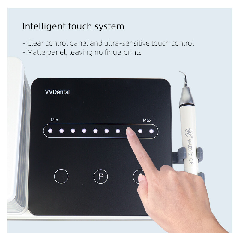 Dental Ultrasonic Piezo Scaler 600ml Tank 10Tip Fit EMS Woodpecker LED Handpiece