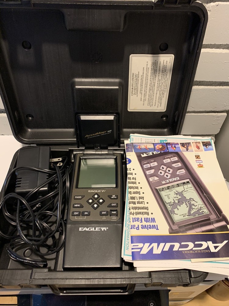Eagle Acuumap 12 Avionics GPS 1997 Michigan And Canada Maps Functional