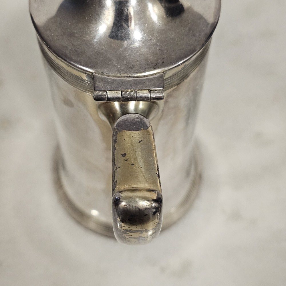 Poole Silver Co Sheffield Silverplated Coffee Tea Pot, Sugar Creamer 4 piece set